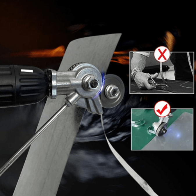 Plaatbeitel met twee koppen - 360° precisiesnijgereedschap
