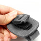 Clip per occhiali multifunzione in pelle scamosciata con logo dell'auto