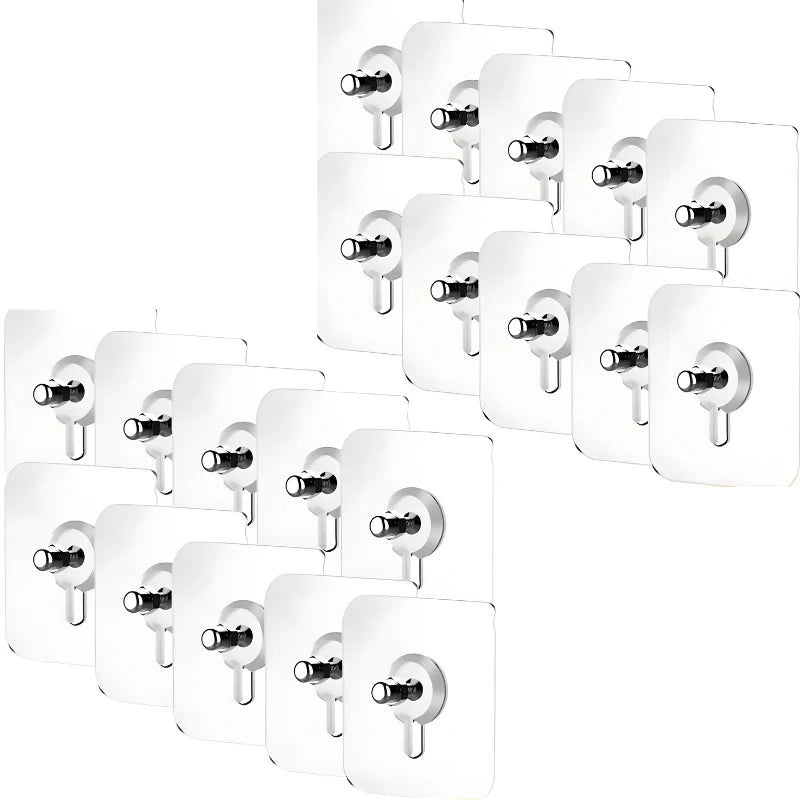 Bezplatná montáž na stenu Transparentný háčik (20 ks)